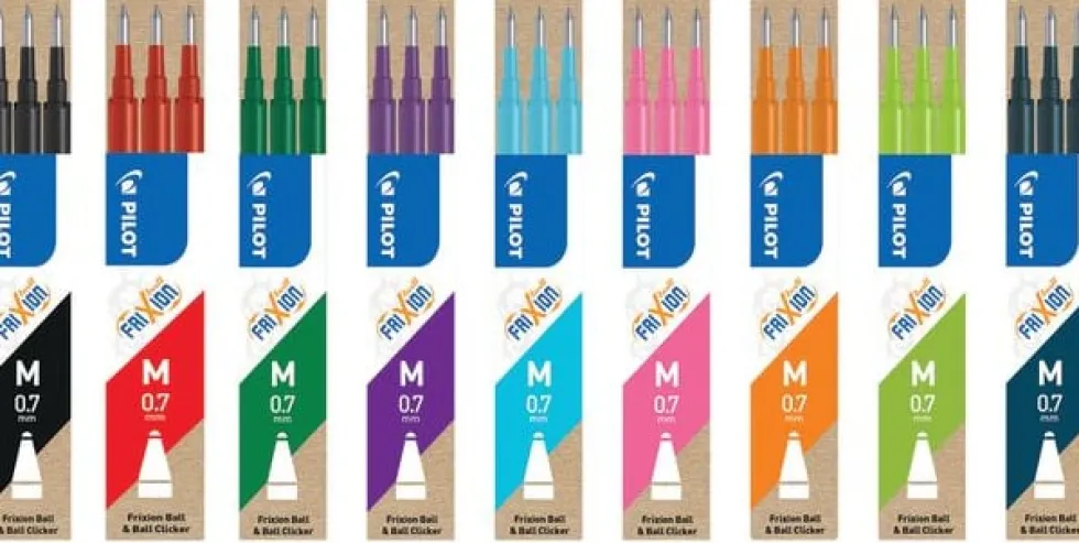 Refill PILOT Frixion 0,7mm svart 3/fp
