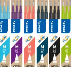 Refill PILOT Frixion 0,7mm svartblå 3/fp