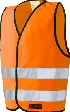 Reflexväst Barn med Kardborre XS orange