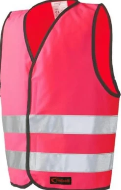Reflexväst Barn med Kardborre XS rosa