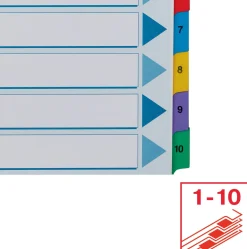 Register ESSELTE Mylar A4 1-10 multifärgat