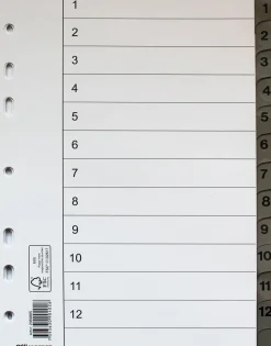 Register flikförstärkt A5 1-12