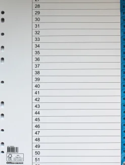 Register flikförstärkt A4 1-52