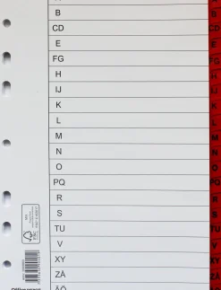 Register flikförstärkt A5 A-Ö