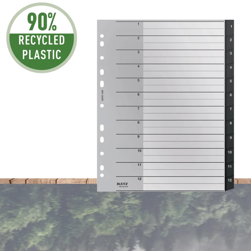 Register Leitz Recycle 1-12 A4 PP