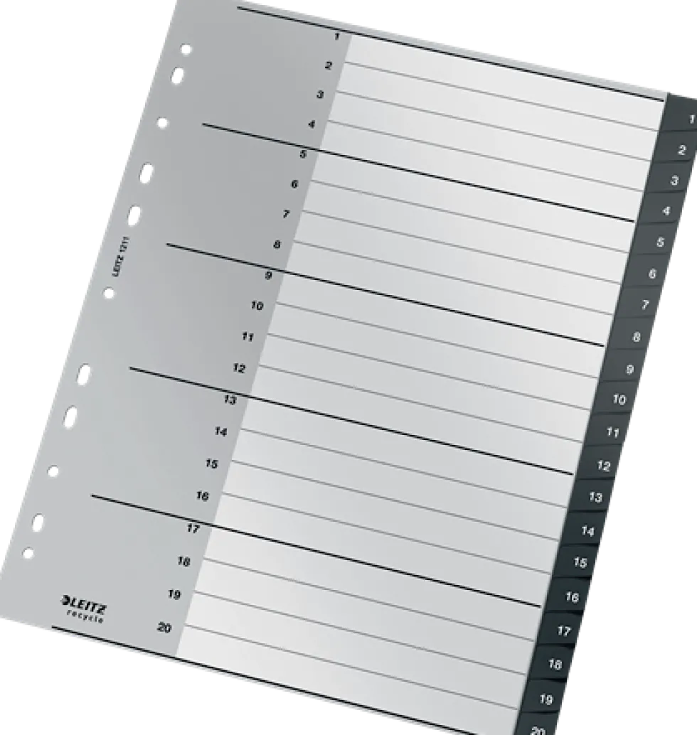Register Leitz Recycle 1-20 A4 PP