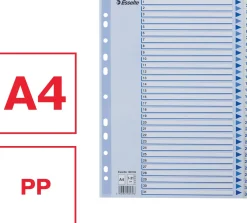 Register Non-Stop A4/1-31 rubrikblad vit