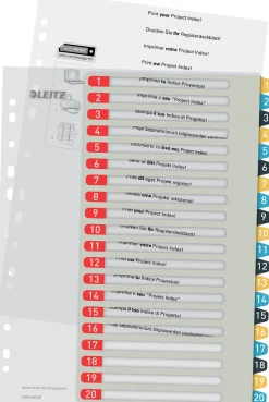 Register PC utskr. PP A4+ 1-20 Cosy färg
