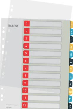 Register PC utskr. PP A4+ 1-12 Cosy färg
