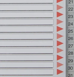 Register PP A4 1-31grå