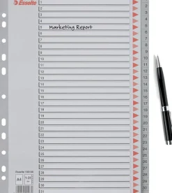 Register PP A4 1-31grå