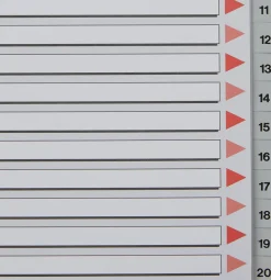 Register PP A4 1-20 grå