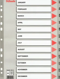 Register PP A4 Jan-Dec (Eng) grå