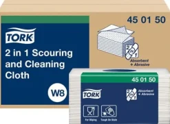 Rengöringsduk TORK 2-i-1 W8 vit 45/fp