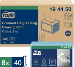 Rengöringsduk TORK Pre W8 blå 40/fp