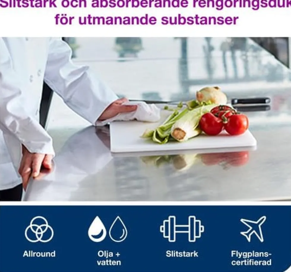 Rengöringsduk TORK Pre W8 kraftig 45/fp