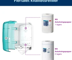 Rengöringsduk TORK W4 Kök vikt vit 75/fp