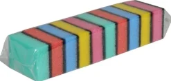 Rengöringssvamp 9x6cm 10/fp flerfärgad