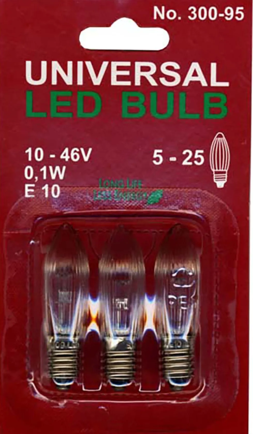 Reservlampa klassisk universal LED 3/fp