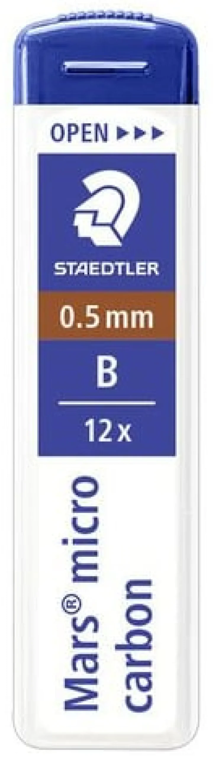 Reservstift Staedtler 0,5mm B, 12 stift/tub, 12fp