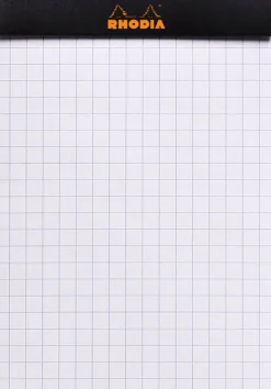 Rhodia head stapled pad black N°12 squar