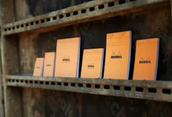 Rhodia head stapled pad orange N°15 ruled 150sh