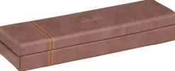 Rhodiarama pencil box 21x5,5x3cm Chocolate