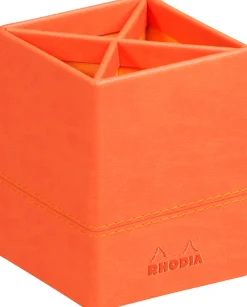 Rhodiarama Pencil holder Tangerine 8x8x11