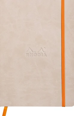 Rhodiarama soft A5 beige dot ivory