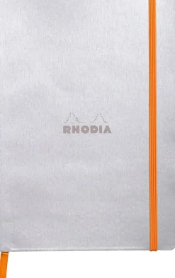 Rhodiarama soft A5 silver ruled ivory