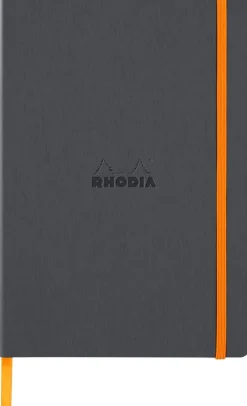 Rhodiarama soft A5 titanium ruled ivory