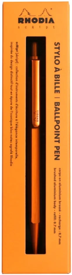 Rhodia scRipt ballpoint pen ORANGE 0,7mm
