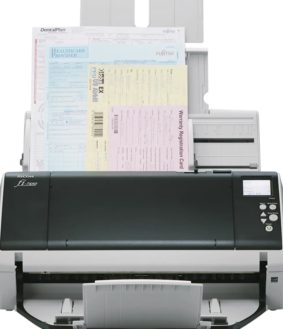 RICOH fi-7480, 80ppm/160ipm A3 Duplex Departmental Scanner