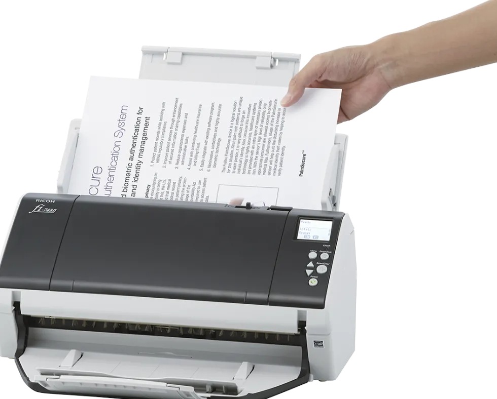 RICOH fi-7480, 80ppm/160ipm A3 Duplex Departmental Scanner
