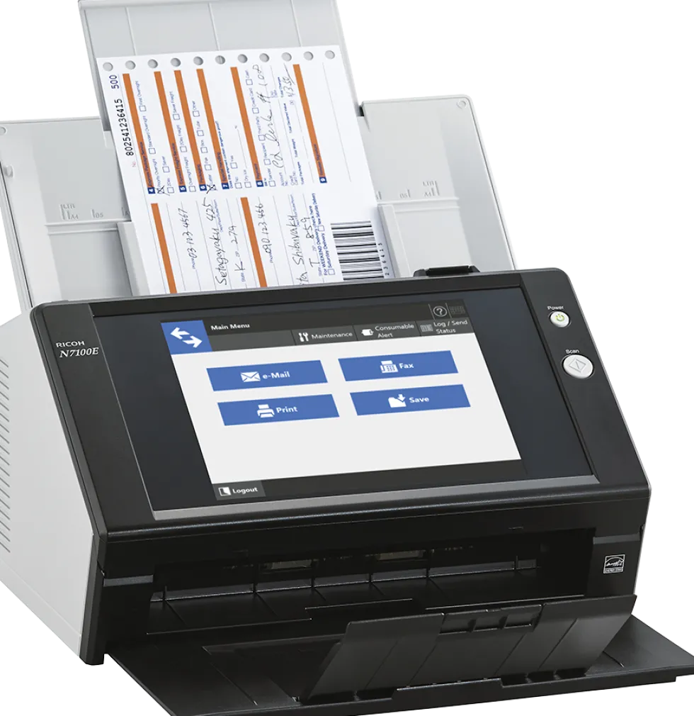 RICOH Network Scanner N7100E 25ppm,ADF50,600dpi,A4