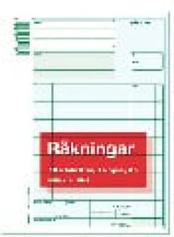 Räkning A5 med kopia, 2x50 blad, 5st