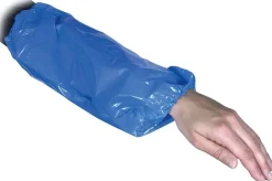 Ärmskydd i LDPE m resår 40cm blå 100/fp