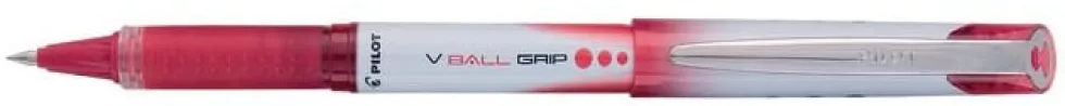 Rollerballpenna PILOT V-Ball Grip Fine Röd, 0.5mm