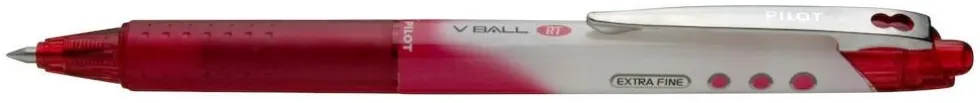 Rollerballpenna PILOT V-Ball Fine Röd, 0.5mm, dokumentäkta