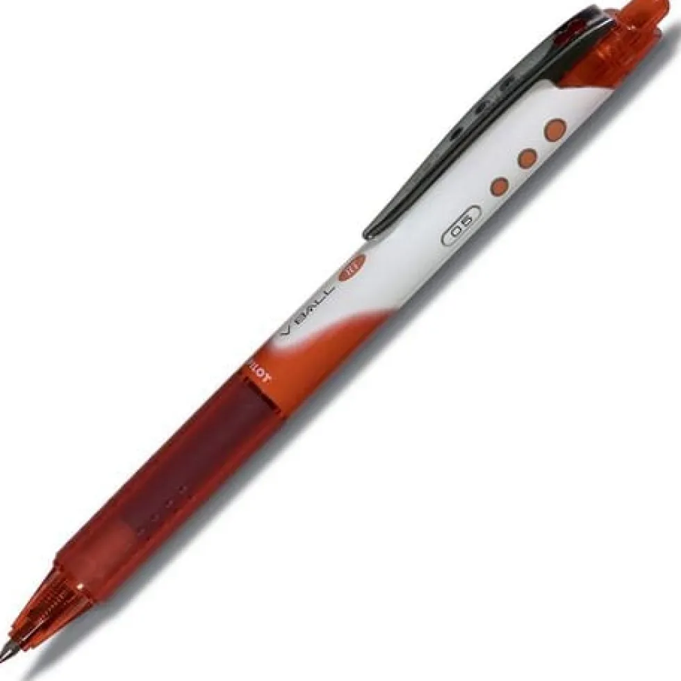 Rollerballpenna PILOT V-Ball Fine Röd, 0.5mm, dokumentäkta