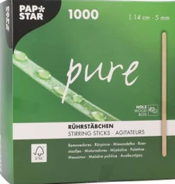 Rörpinne PURE Trä 14cm x 5mm 1000/fp