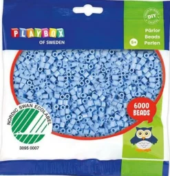Rörpärlor pastell blå 6000/fp