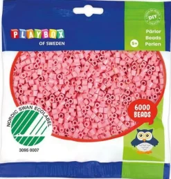 Rörpärlor pastell rosa 6000/fp