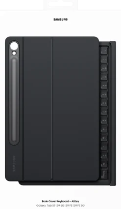 Samsung EF-DX725 - Tangentbord och foliefodral (bokomslag)