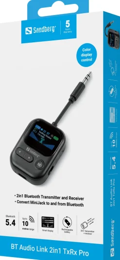 Sandberg BT Audio Link 2in1 TxRx Pro