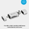 Sandberg Card Reader USB-C+USB+MicroUSB