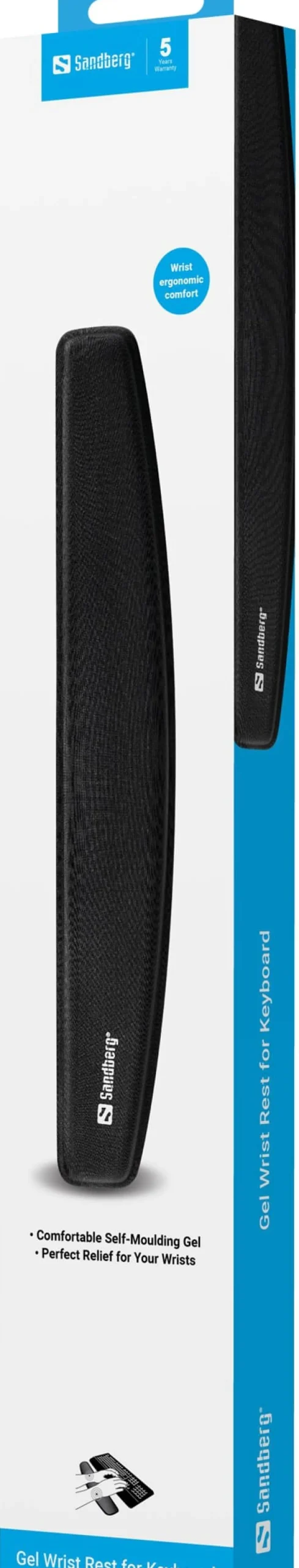 Sandberg Gel wrist rest for keyboard