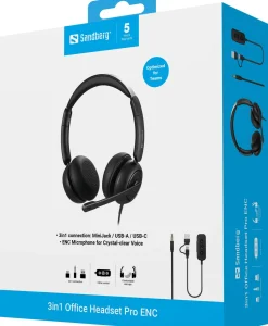 SANDBERG 3in1 Office Headset Pro ENC