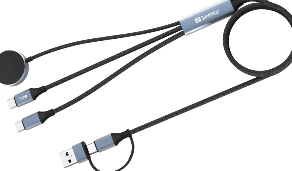 Sandberg 3in1 Travel Charge Cable 100W