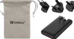 Sandberg 4in1 TravelCharger 65W Black